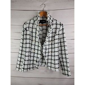 Fashion Nova Black White Blazer Size Women's Small